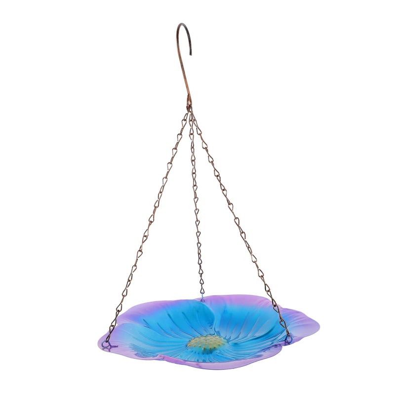 Blue Hummingbird Feeder Hanging Platform For Easy Bird Watching - Image 2