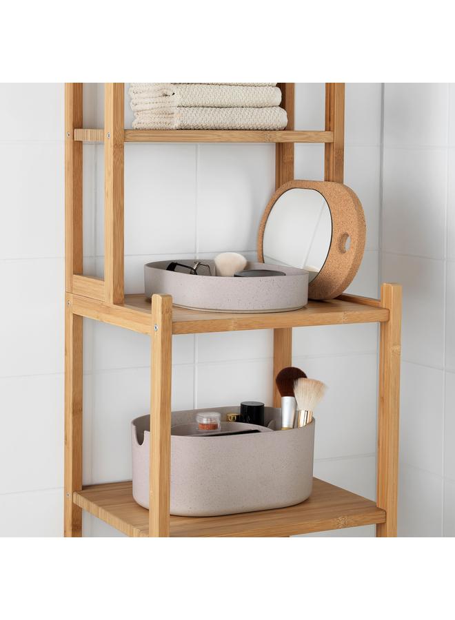 erorex Storage Box With Mirror Lid, Plastic Cork, 24X17 Cm - Image 4