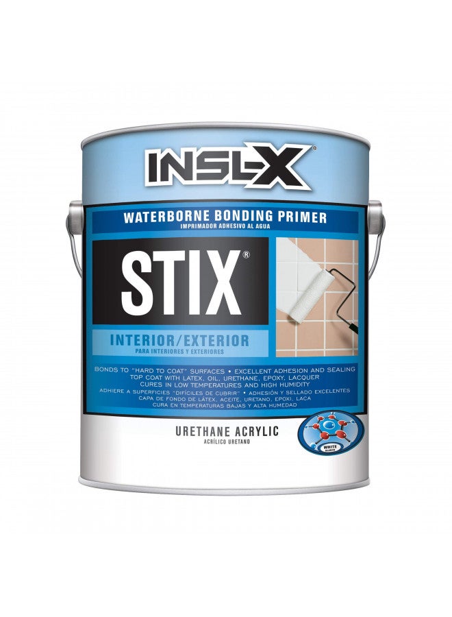 INSL-X SXA11009A-01 Stix Acrylic Waterborne Bonding Primer, 1 Gallon, White  - Image 1