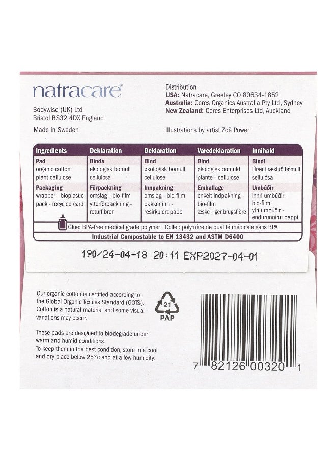 NATRACARE Natracare, Ultra Extra Pads, Long, 8 Pads  - Image 2