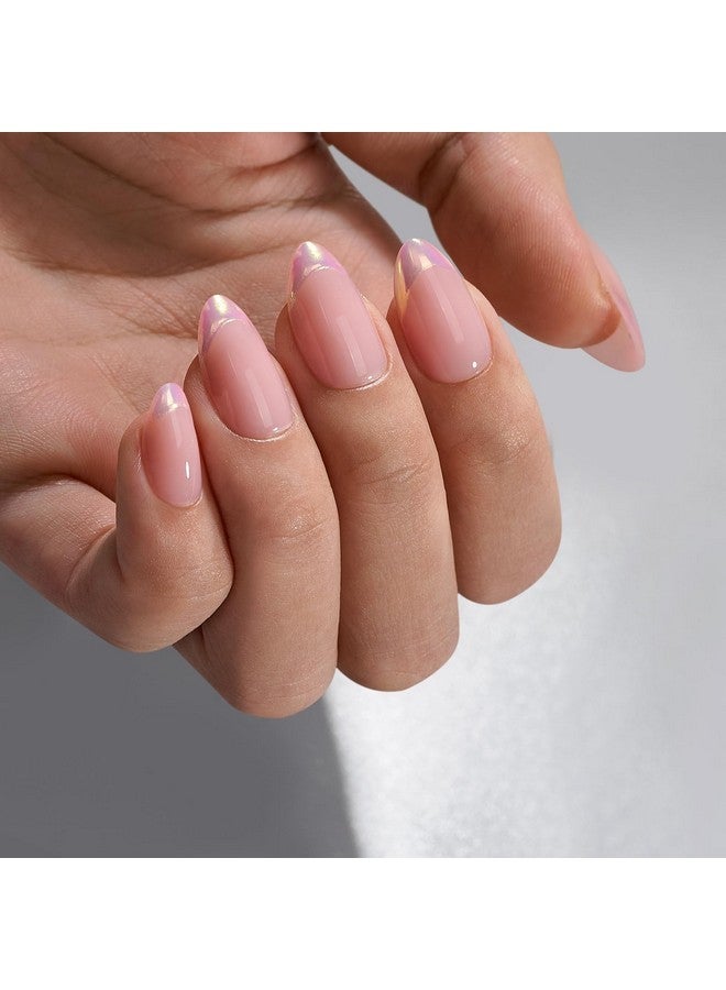بي تي آرت بوكس أظافر صناعية قصيرة برأس فرنسي، لونها لوزي، مع لمسة نهائية فضية كرومية معدنية، مناسبة للغاية وطبيعية، متوفرة في 16 مقاسًا، وردي مبهر - Image 3