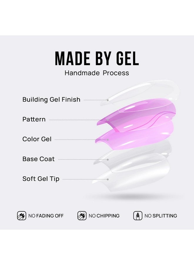 بي تي آرت بوكس أظافر صناعية قصيرة برأس فرنسي، لونها لوزي، مع لمسة نهائية فضية كرومية معدنية، مناسبة للغاية وطبيعية، متوفرة في 16 مقاسًا، وردي مبهر - Image 5