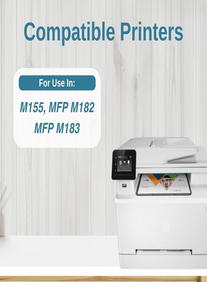 Print Page 215A Toner Cartridge Compatible for W2312A for Color LJ Pro Printers M155, MFP M182, MFP M183 (215A - Yellow) - Image 2
