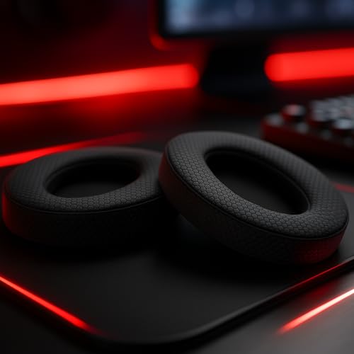 EvoFox Hyperion Fabric Ear Pads (Black) | Replacement Cushions for Hyperion Series Gaming Headsets | Breathable Fabric, Noise Isolation, Comfortable for Long Gaming & Work - Image 3