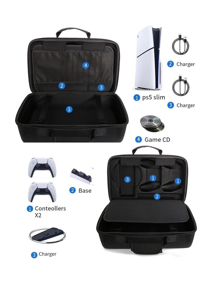 Suitable for game consoles, PS5Slim, portable portable gamepad accessory organizer, crossbody bag - Image 3