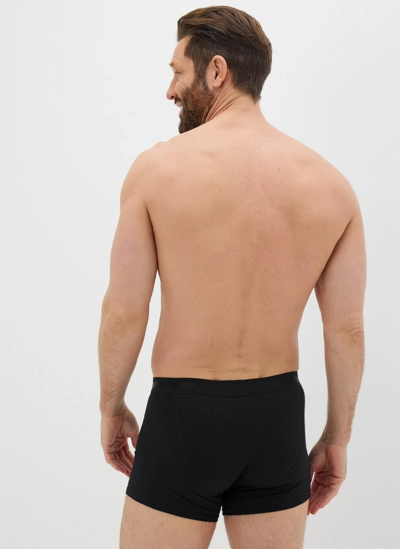 ماتلان عبوات من  سراويل داخلية سوداء سادة بفتحة مفتاح