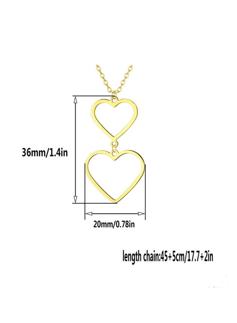 إيكوال سلسال نسائي أنيق من الاستانلس ستيل مطلي باللون الذهبي - Image 3