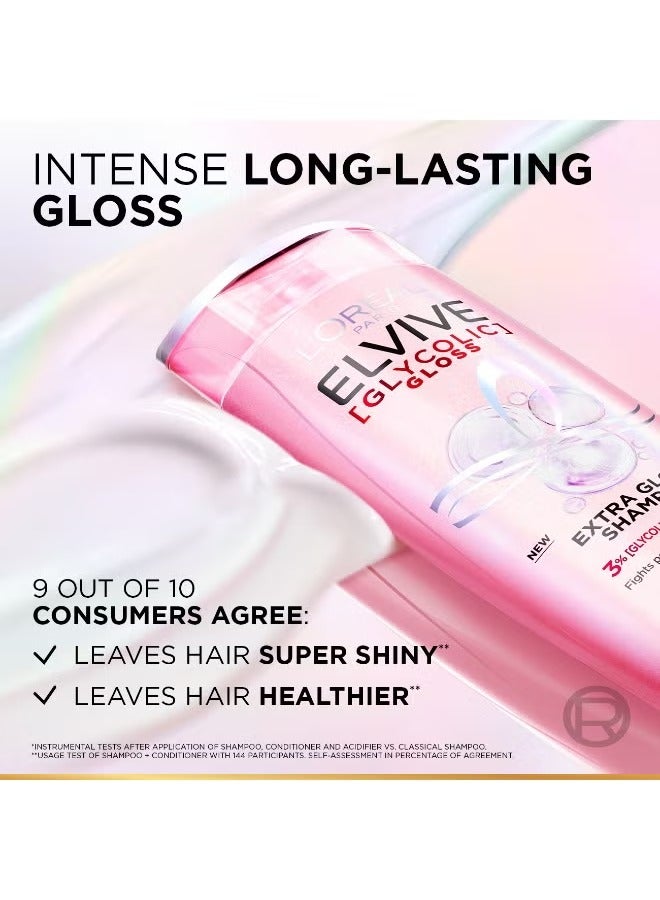 L'OREAL PARIS Loreal Paris Elvive Glycolic Gloss  Shampoo For Dull ,Porous Hair 200Ml - Image 3