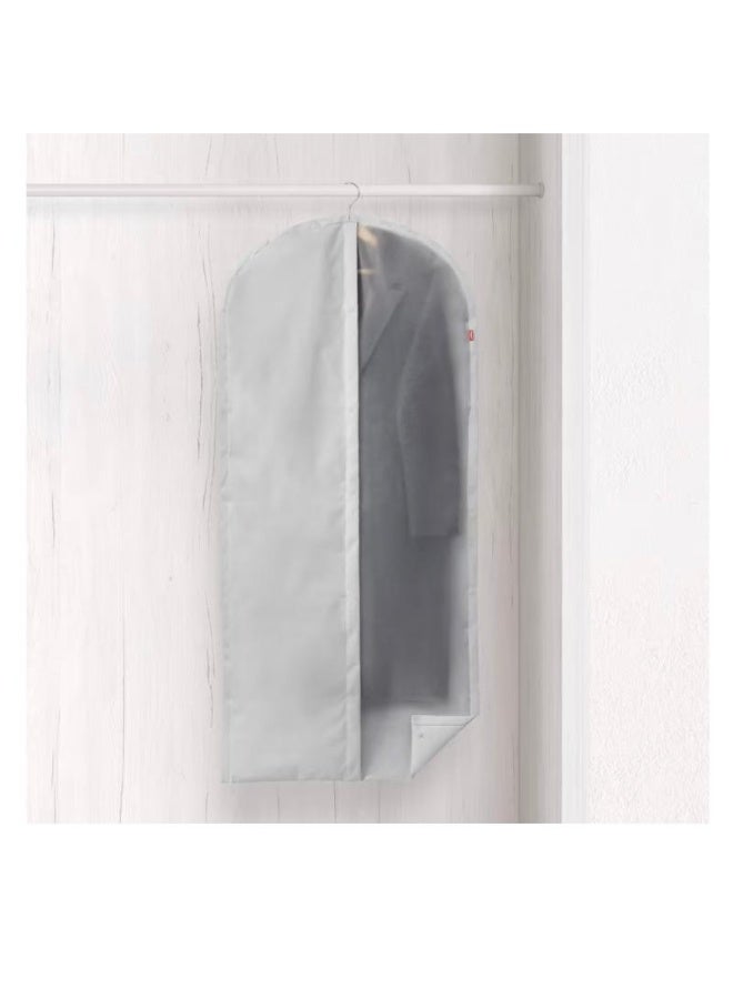 ريان غطاء ملابس راين كبير بسحاب مقاوم للغبار والرطوبة – مقاس ‎60×150 سم، شفاف/أبيض لحماية الملابس من الأتربة والعث - Image 2