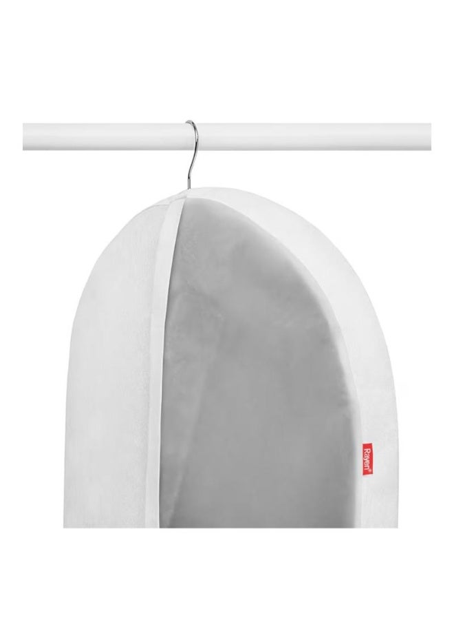 ريان غطاء ملابس راين كبير بسحاب مقاوم للغبار والرطوبة – مقاس ‎60×150 سم، شفاف/أبيض لحماية الملابس من الأتربة والعث - Image 3