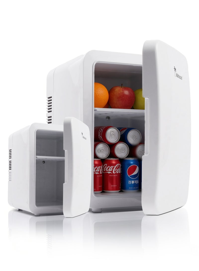 واهاكول ثلاجة واهاكول صغيرة محمولة سعة 6 لتر - تبريد/تدفئة مزدوج للعناية بالبشرة ومستحضرات التجميل والمشروبات وتخزين حليب الأم، فائقة الهدوء وخفيفة الوزن، تعمل بالتيار المتردد/المستمر - مثالية للاستخدام في السيارة وهدية للنساء - Image 1