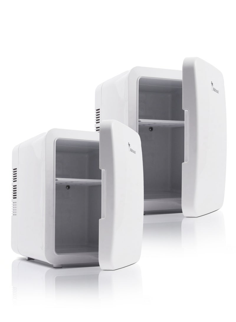 واهاكول ثلاجة واهاكول صغيرة محمولة سعة 6 لتر - تبريد/تدفئة مزدوج للعناية بالبشرة ومستحضرات التجميل والمشروبات وتخزين حليب الأم، فائقة الهدوء وخفيفة الوزن، تعمل بالتيار المتردد/المستمر - مثالية للاستخدام في السيارة وهدية للنساء - Image 2