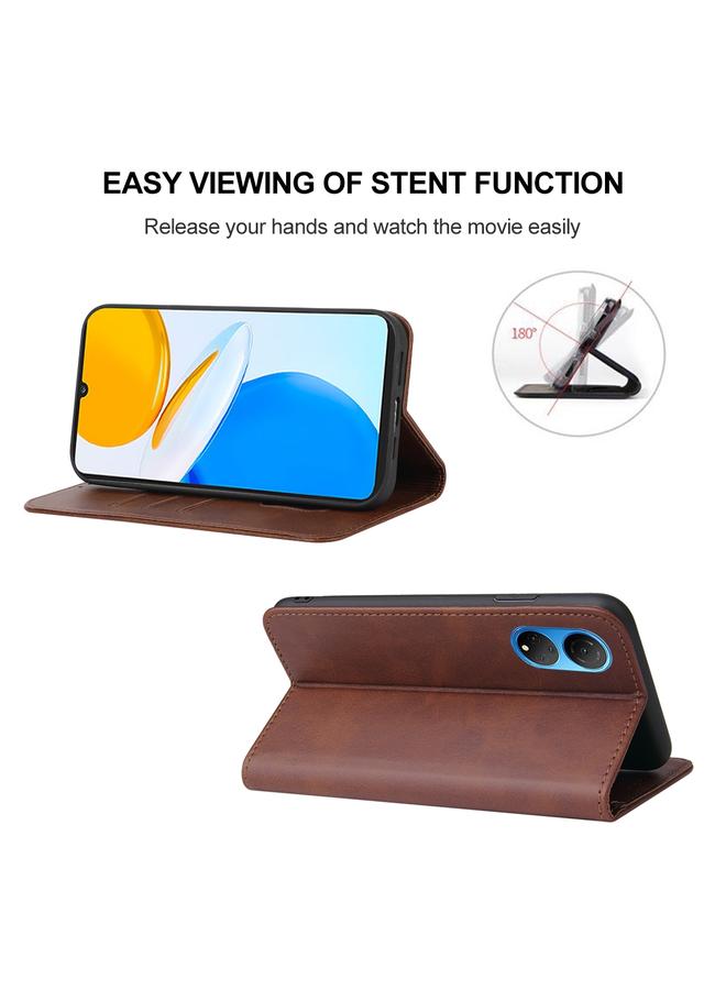 زبون جراب هاتف Honor X7 من الجلد بإغلاق مغناطيسي - Image 4