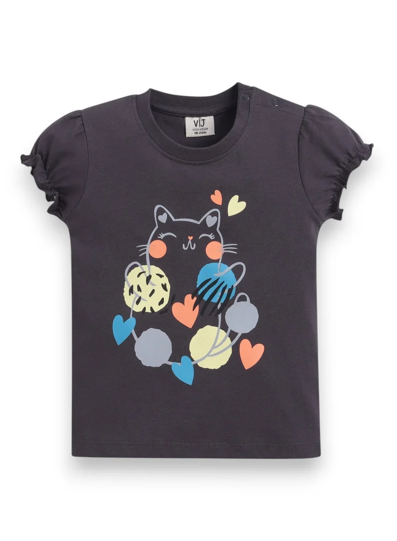 Victor And Jane Cotton Girls’ Multipack (2 Pack) – Graphic T-Shirts & Leggings Set (Basic Fit) for Women | Best Price UAE