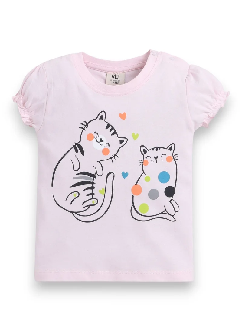 Victor And Jane Cotton Girls’ Multipack (2 Pack) – Graphic T-Shirts & Leggings Set (Basic Fit) for Women | Best Price UAE