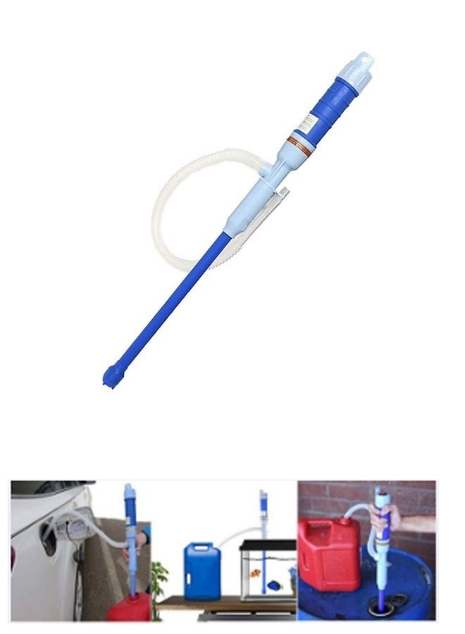 Bukela Handheld Battery Operated Water Pump Liquid Transfer Pump Portable Battery Powered Electric Pond Pump with Suction Tube Blue - Image 1