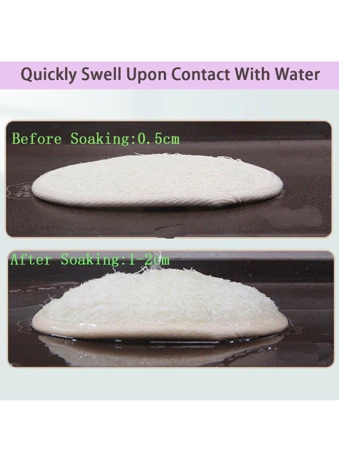 ليفة طبيعية لتقشير الجسم، إسفنجة استحمام للنساء والرجال، مصنوعة من إسفنجة استحمام قابلة للتحلل الحيوي، للوجه والجسم لتنظيفك (3 قطع) - Image 4