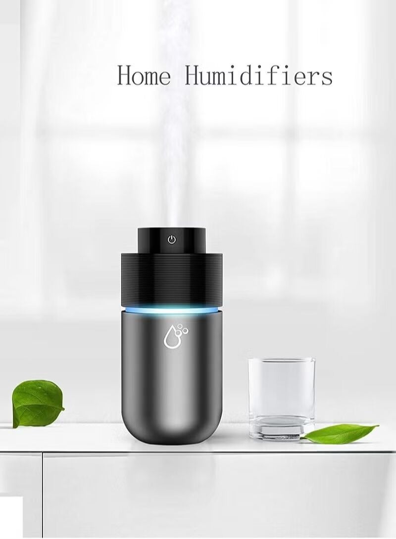 مرطب سيارة مع موزع عطور يعمل بالمدخل USB ومجهز بأضواء LED بسبعة ألوان، وسعة كبيرة تصل إلى ٢٠٠ مل، يستخدم لتعطير وتنقية الهواء داخل السيارة. - Image 5