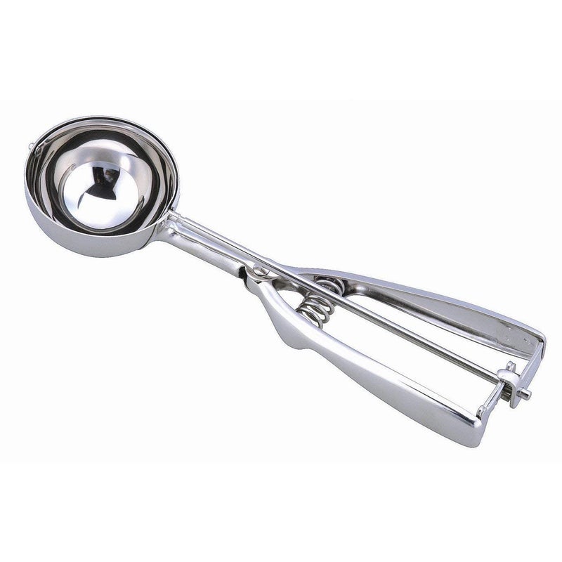 Lexazo Easy Handheld Multi Use Stainless Steel Ice Cream Serving ScoopMelon Scoop ice Cream Serving Spoon Scooper with Trigger Release 5cm Diameter - Image 1
