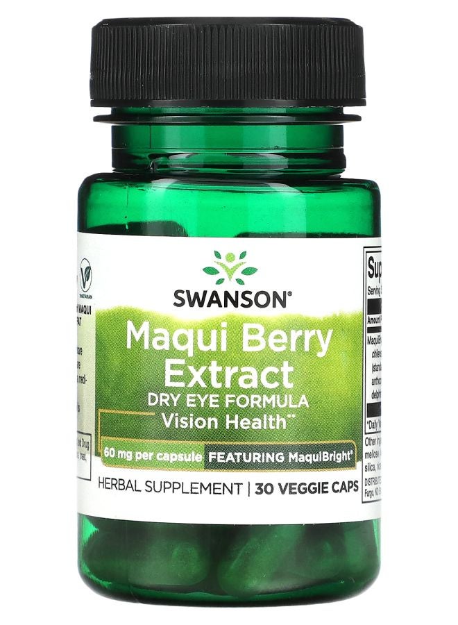 Maqui Berry Extract 60 mg 30 Veggie Caps