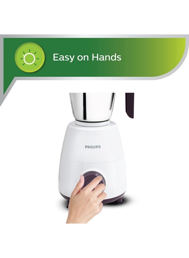 Philips PHILIPS HL7505 500W Mixer Grinder (White and Purple)  - Image 5