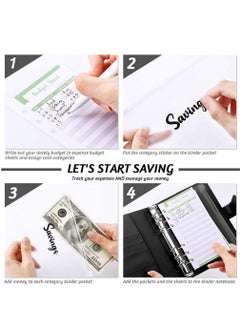 Generic A6 Loose-Leaf Folder Hand Account Book Macaron Notebook Leather PU6 Hole Loose-Leaf Book Cash Budget Book  - Image 3
