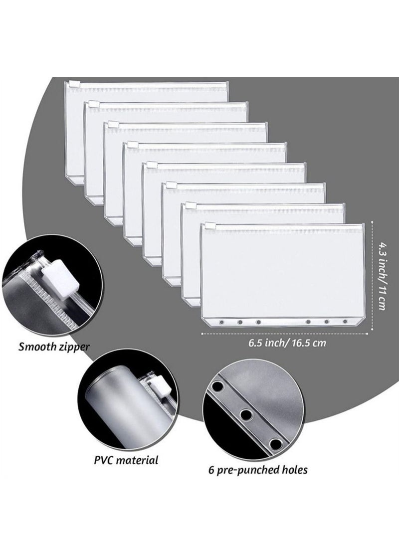 A6 Loose-Leaf Folder Hand Account Book Macaron Notebook Leather PU6 Hole Loose-Leaf Book Cash Budget Book - Image 5