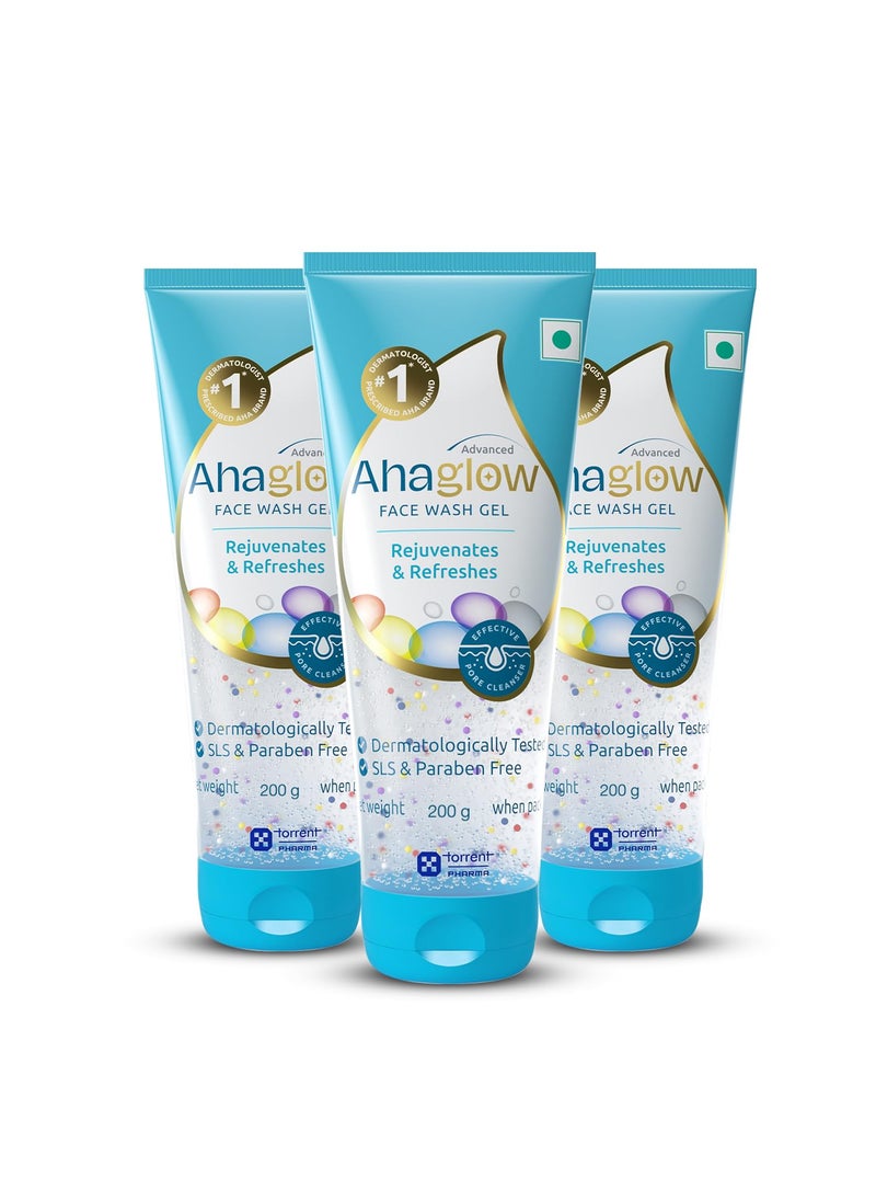 Ahaglow FACE WASH 200GM PACK OF 3 