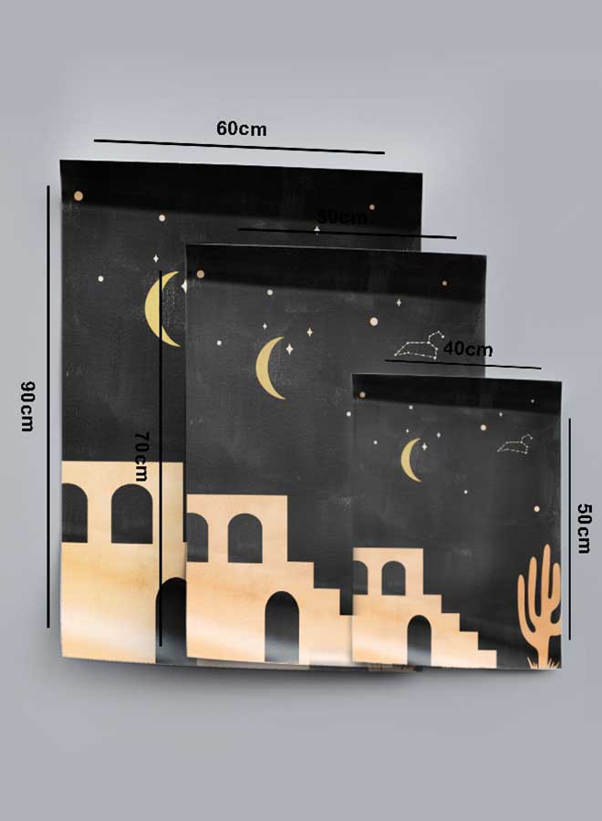 لوحة بوستر ديكور لوحة بدون فريم مع أربع قطع منفصلة من اللاصق ذو الوجهين تصميم الطبيعة غرفة النوم غرفة المعيشة وديكور المكتب - Image 4