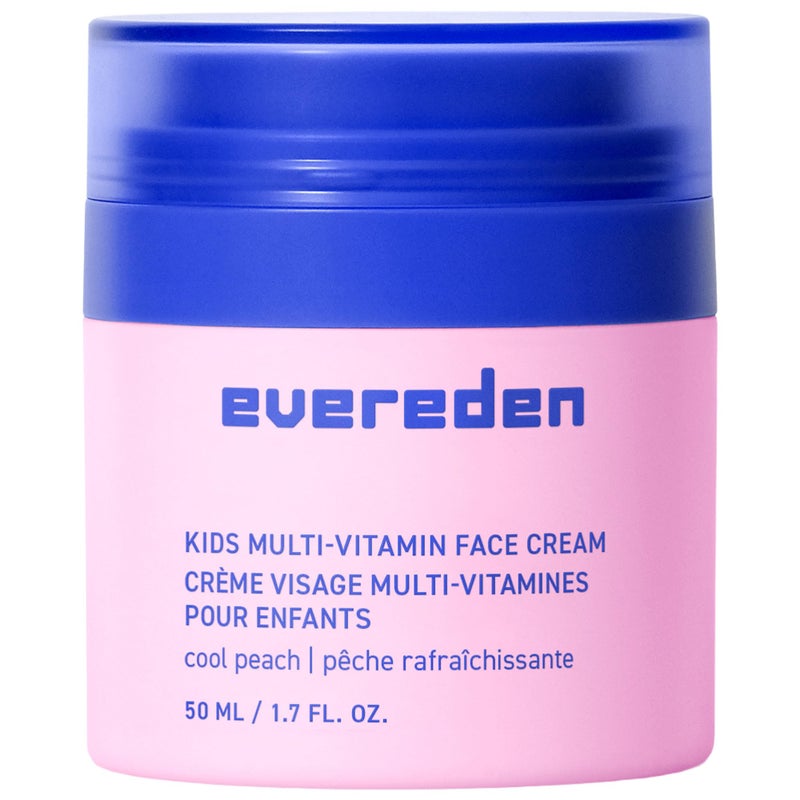 Evereden Kids Face Cream: Cool Peach, 1.7 oz. | Face Lotion | Clean and Non-Toxic Face Moisturizer | Skin Care for Kids - Image 1