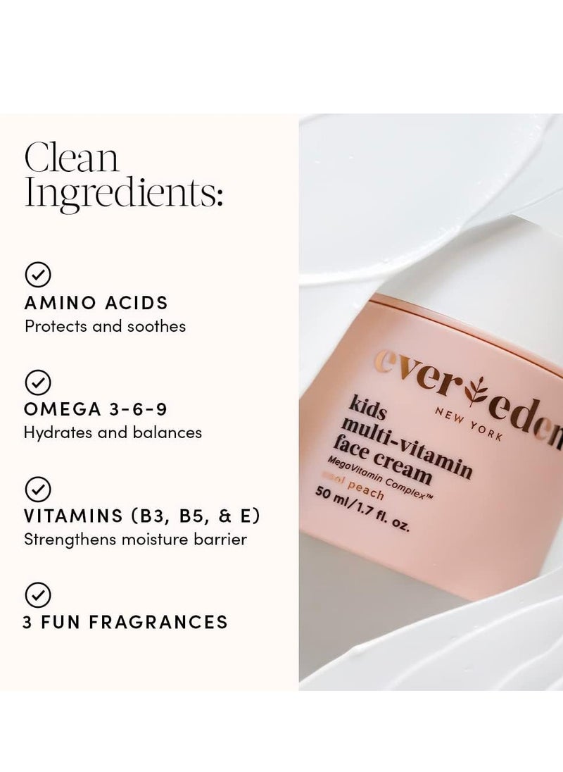 Evereden Evereden Kids Face Cream: Cool Peach, 1.7 oz. | Kids Face Lotion | Clean and Non-Toxic Kids Face Moisturizer | Multi-Vitamin Skin Care for Kids  - Image 3