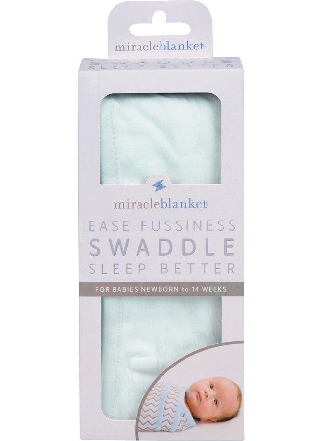 Miracle Blanket لفافة نوم قابلة للارتداء للأطفال حديثي الولادة من 0 إلى 3 أشهر باللون النعناعي - Image 3