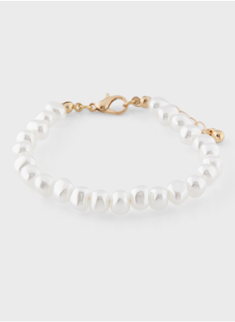 ELLA 3 Pack Mix Chain Pearl Bracelet  - Image 4
