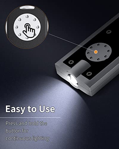 Uniclife 10 Pack Mini LED Keychain Flashlight 12 Lumen Portable Ultra Bright Light Battery Powered Flat Black Torch for EDC Outdoor Camping Hiking and Emergency Lighting (Batteries Included) - Image 2