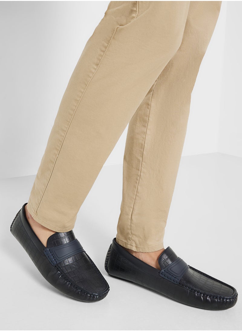 Robert Wood Croc Print Loafers  - Image 5