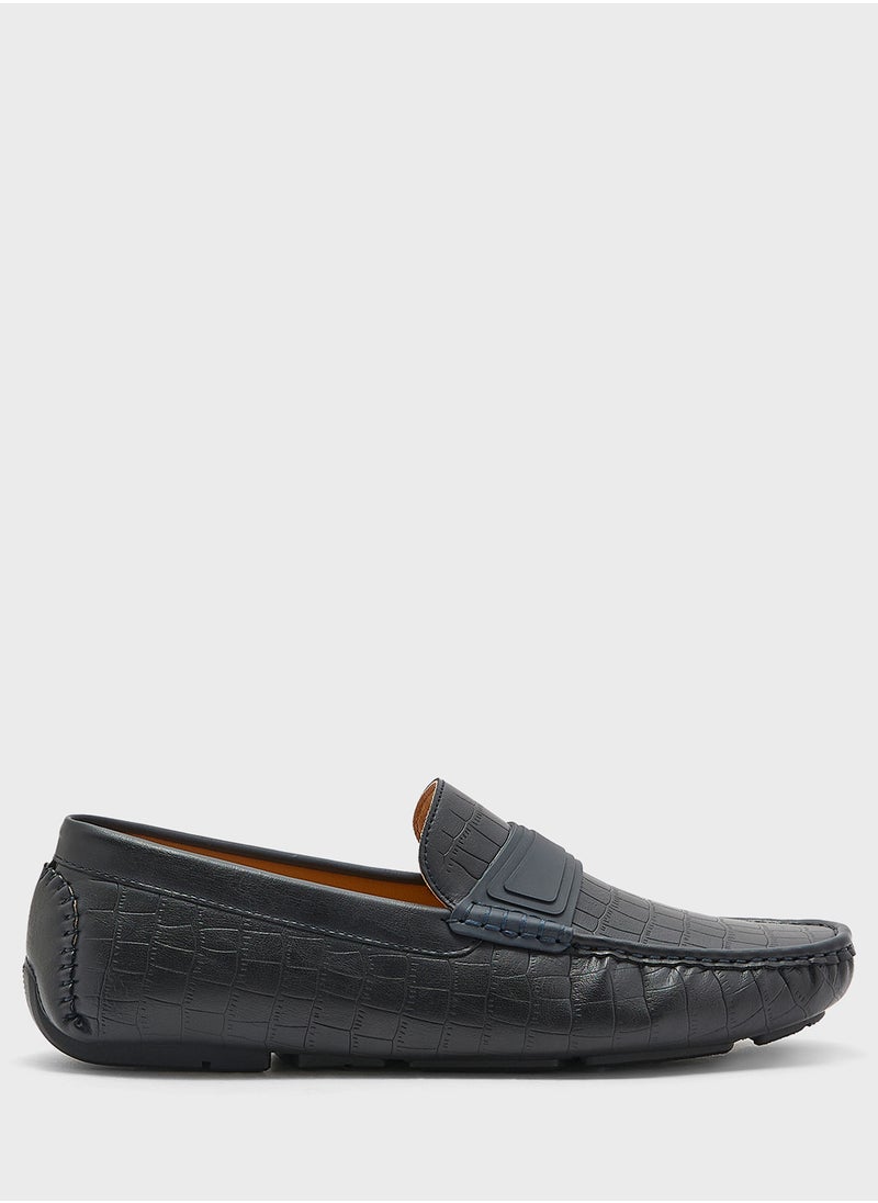 Robert Wood Croc Print Loafers  - Image 1