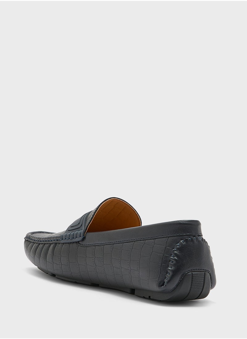 Robert Wood Croc Print Loafers  - Image 2