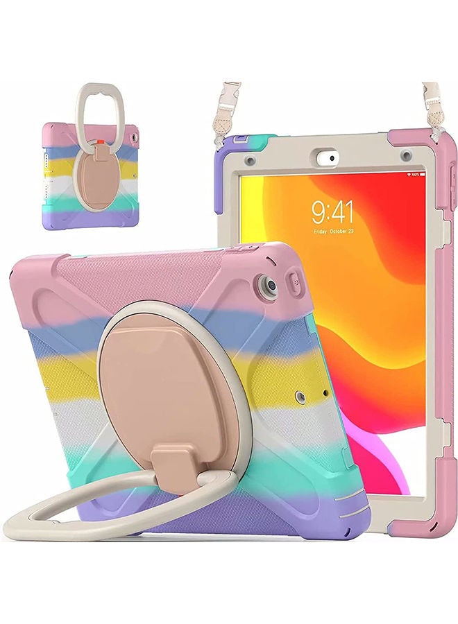 AMERTEER Protective Ring Case Cover For Apple iPad Multicolor - Image 1