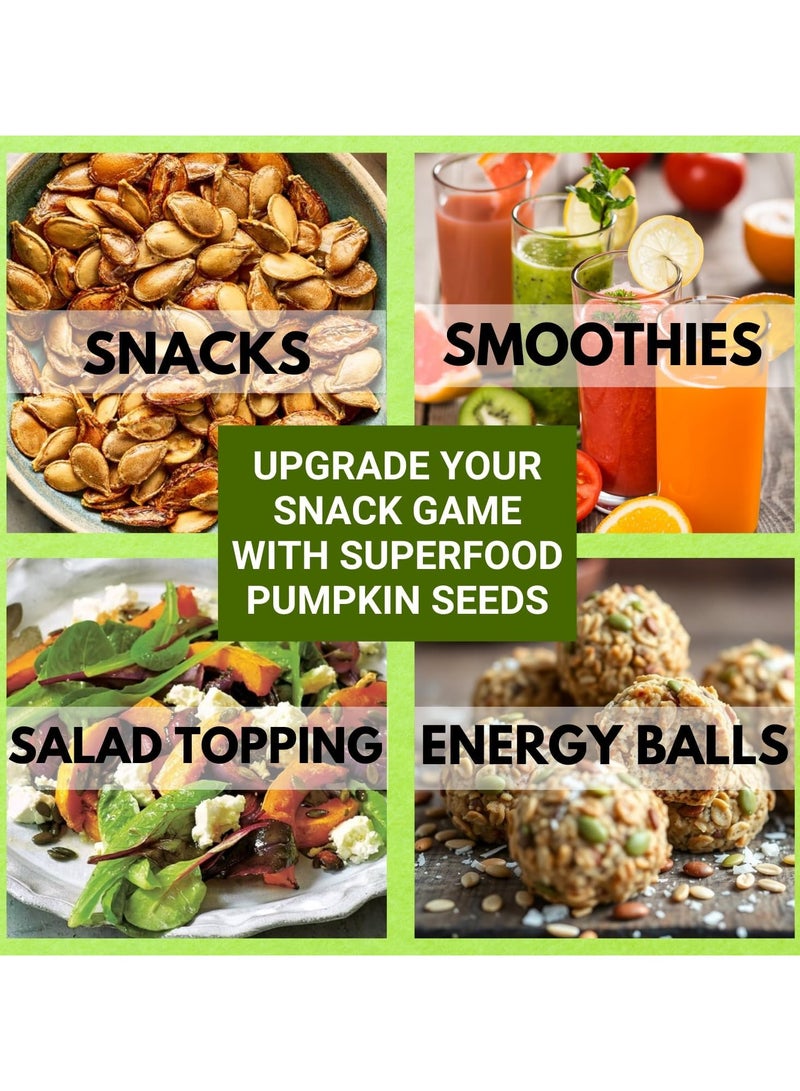 Dehulled Pumpkin & Watermelon Seeds Combo for Weight Loss, Plant-Based Seeds for Eating, Smoothies & Baking High Protein Superfood Melon & Pumpkin Seed Fiber & Omega-3 Rich – 200g Each