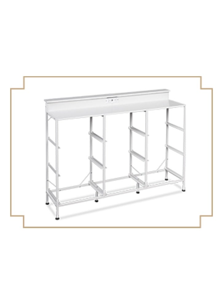 إن كي أكس خزانة تخزين ذات تسعة أدراج لغرفة المنزل الداخلية، مقاس 47 بوصة، لون أبيض - Image 5