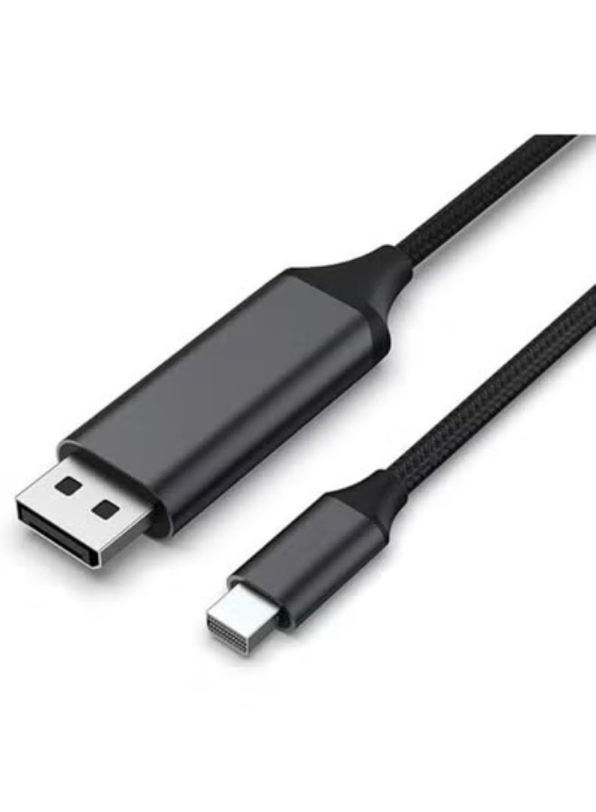 كابل Mini DisplayPort إلى DisplayPort بطول 3 متر – يدعم 4K – عملي ومتوافق مع Thunderbolt – مثالي للاستخدام اليومي - Image 1