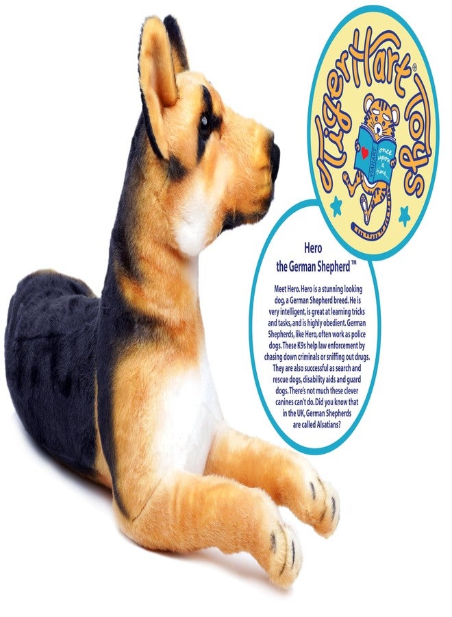 TigerHart Hero The German Shepherd - 19 Inch Stuffed Animal Plush Dog - Image 3