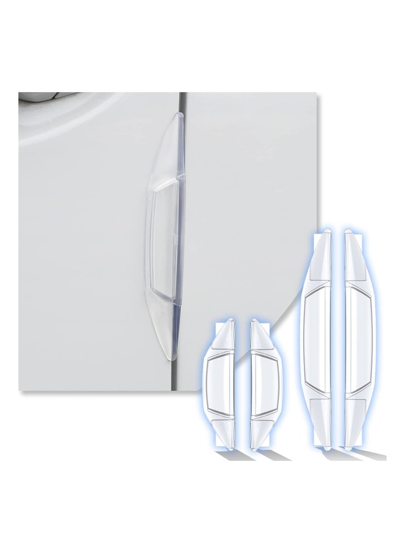 SYOSI Anti-Collision Bumper Guard, Pack-4 Auto Door Side Edge Protection Guard Self-Adhesive Anti-Scratch Collision Protector Trim Sticker, for Car Side Door Edge Bumper Guard Protector Strips - Image 1