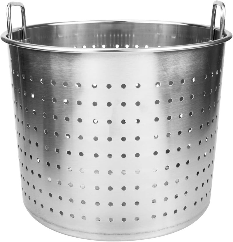 Seafood Boiling Pot Metal Leaky Bucket for Kitchen Stainless Steel Crawfish Pot Seafood Boil Pot Multi-use Crawfish Pot Stainless Steel Stock Pot - Image 1