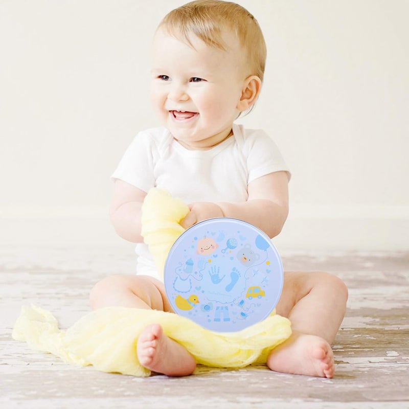 Baby Footprint Keepsake Kit for Newborns Custom Footprint Ornament Mold for Baby Milestones and Keepsakes Non-Toxic Material for New Parents - Image 4