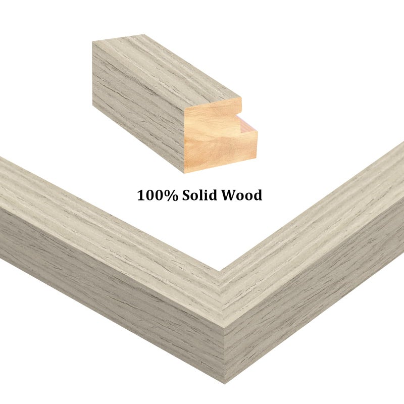 Egofine 9x12 إطارات الصور 4pcs مغطاة بإطارات خشبية زجاجية للصور 5x7/6x8 مع حصيرة أو 9x12 بدون طاولة حصيرة وشاشة تصاعد الجدار حبة الخشب المتعثرة - Image 2