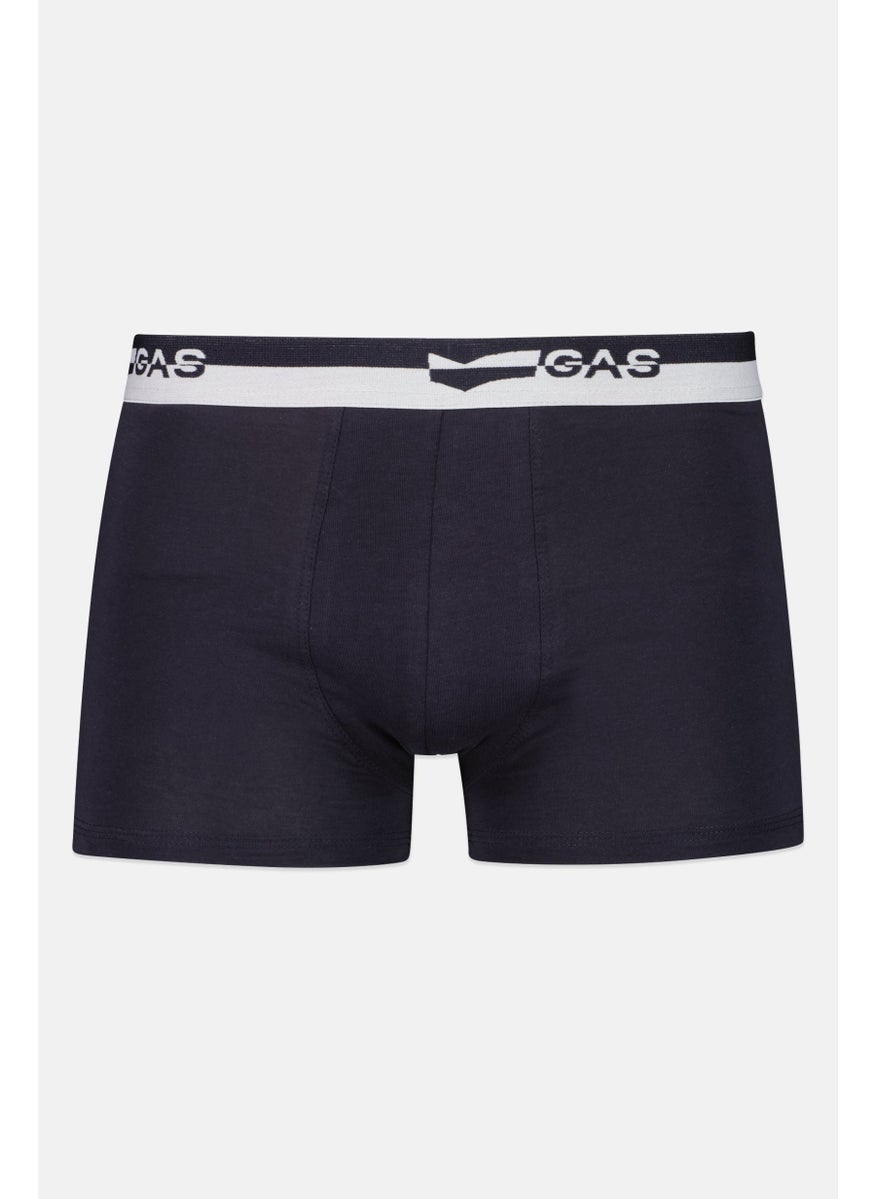 GAS Men Brand Logo Trunk Underwear, Navy  - Image 1