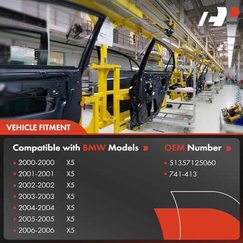 A-Premium Power Window Regulator with Motor Replacement for BMW E53 X5 2000-2006 Rear Right Passenger Side - Image 3