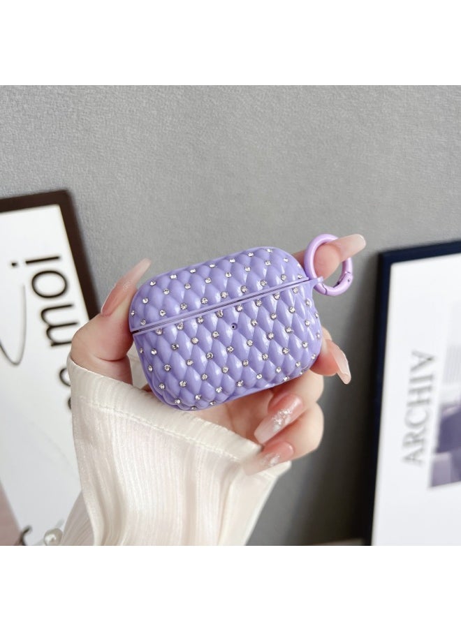 Generic - Sheep Point Drill Earphone Set Suitable For Apple Headset Wireless Bluetooth Airpods Pro2 Generation Solid Color Protective Cover-Colour:Light Purple-Applicable Model:Airpods Pro【2019 Model】 - Image 1