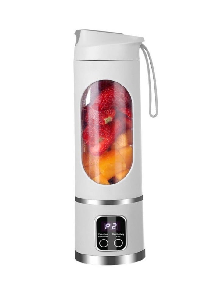 12-Blade Portable Juicer Cup: USB Charging, Ideal for Home, Ice Crushing & On-the-Go Juicing - Image 1